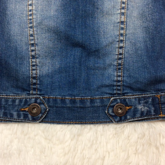 HUDSON Elbow Patch Kids Denim Jacket Size S - Picture 6 of 8